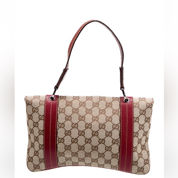 Gucci -GG Canvas FlapShoulder bag* Authentic - Picture 3 of 9